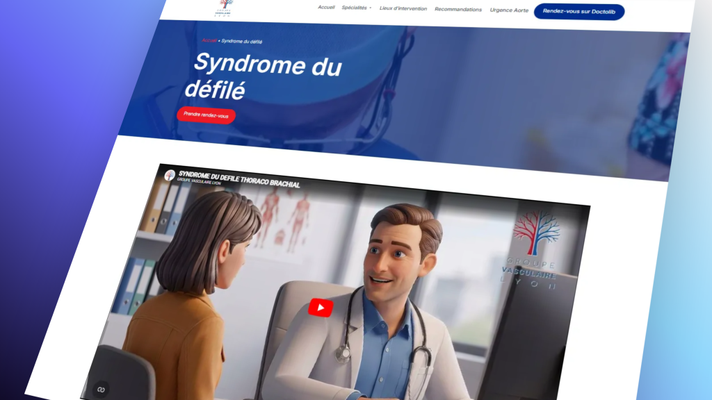 Groupe Vasculaire Lyon — Refonte du site d’un cabinet de chirurgie vasculaire